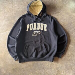2000s purdue boilermakers spellout hoodie